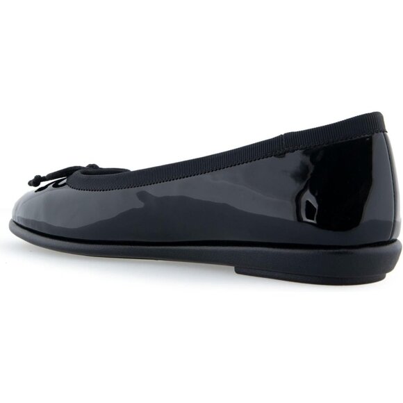 Aerosoles Women Navy Patent Synthetic Polyurethane Closed Slip On Ballet Flat - Picture 7 of 7